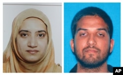 An undated combination of California Department of Motor Vehicles photos shows Tashfeen Malik, left, and Syed Farook, the husband and wife who died in a gunbattle with authorities after a mass shooting in San Bernardino, California, Dec. 2, 2015.