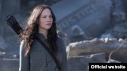 Jennifer Lawrence stars again as Katniss Everdeen in the third "Hunger Games" movie.