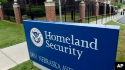 FILE - The Homeland Security Department headquarters in northwest Washington is shown June 5, 2015. 