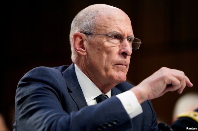 现任国家情报总监科茨2019年1月29日在参院情报委员会作证。