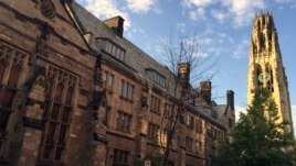 FILE - Harkness Tower on the campus of Yale University in New Haven, Conn., Sept. 9, 2016 photo.