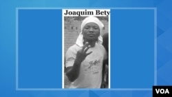 Joaquim Betty, activista do MIC preso em Dezembro de 2019.