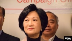 香港新民黨主席葉劉淑儀 (美國之音湯惠芸拍攝)