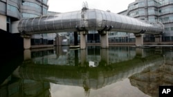 Exterior view of the building complex which houses the Dutch General Intelligence and Security Service in Zoetermeer, Netherlands, Jan. 26, 2018. 