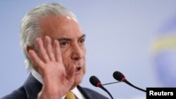 Prezidan Brezilyen an, Michel Temer.