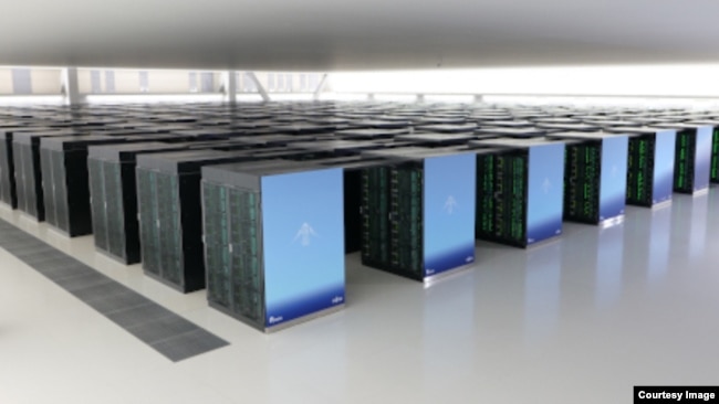 Shown is the Fugaku supercomputer system, which was developed by Japanese research organization RIKEN and Japan’s Fujitsu Ltd. Fugaku was recently named the world’s fastest supercomputer on the TOP500 list. (Photo Courtesy: RIKEN)