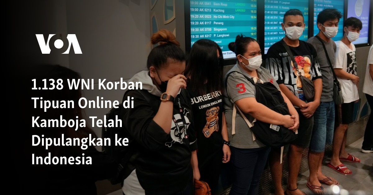 1.138 WNI Korban Tipuan Online Di Kamboja Telah Dipulangkan Ke Indonesia