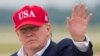 FILE - President Donald Trump waves as he steps off Air Force One after arriving, June 7, 2019, at Andrews Air Force Base, Md. 