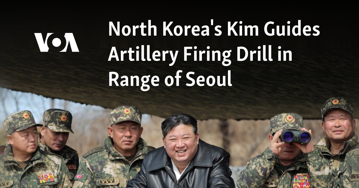 North Korea's Kim Guides Artillery Firing Drill in Range of Seoul