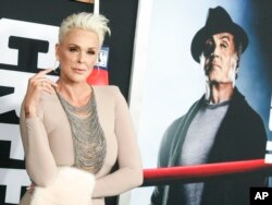 Brigitte Nielsen attends the world premiere of "Creed II" at the AMC Loews Lincoln Square in New York, Nov. 14, 2018.