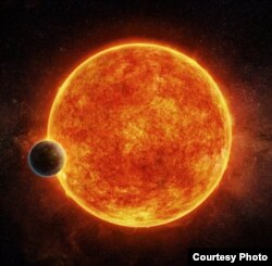 Artist’s impression of the newly-discovered rocky exoplanet, LHS 1140b