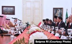 Pertemuan Bilateral RI dan Arab Saudi di Istana Bogor, 1 Maret 2017 (Foto courtesy : Setpres RI).