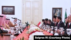 ملاقات هیأت دیدار کنندۀ عربستان با مقامات اندونیزیا