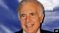 FILE - Financier Carl Icahn is pictured at the annual New York City Police Foundation Gala, March 16, 2010. 