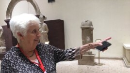 Lamia al-Gailani is seen in an undated photo posted on Twitter by @janearraf.