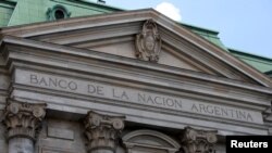Argentina's Banco Nacion (national bank) facade, in Buenos Aires, Argentina March 26, 2019. 
