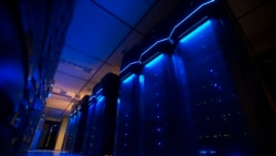 FILE - A photo shows server banks inside a data center at AEP utility headquarters in Columbus, Ohio, May 20, 2015.