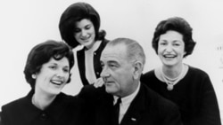 Lynda Bird Johnson, Luci Baines Johnson, President Lyndon B. Johnson, Lady Bird Johnson