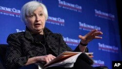 Federal Reserve Chair Janet Yellen at the Economics Club of Washington, Dec. 2, 2015.