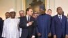 Le Président français Emmanuel Macron et quelques dirigeants du G5 Sahel.