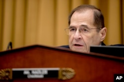 Judiciary Committee Chairman Jerrold Nadler (Democrat-New York) is seen during a House Judiciary Committee hearing on Capitol Hill, in Washington, Feb. 8, 2019.
