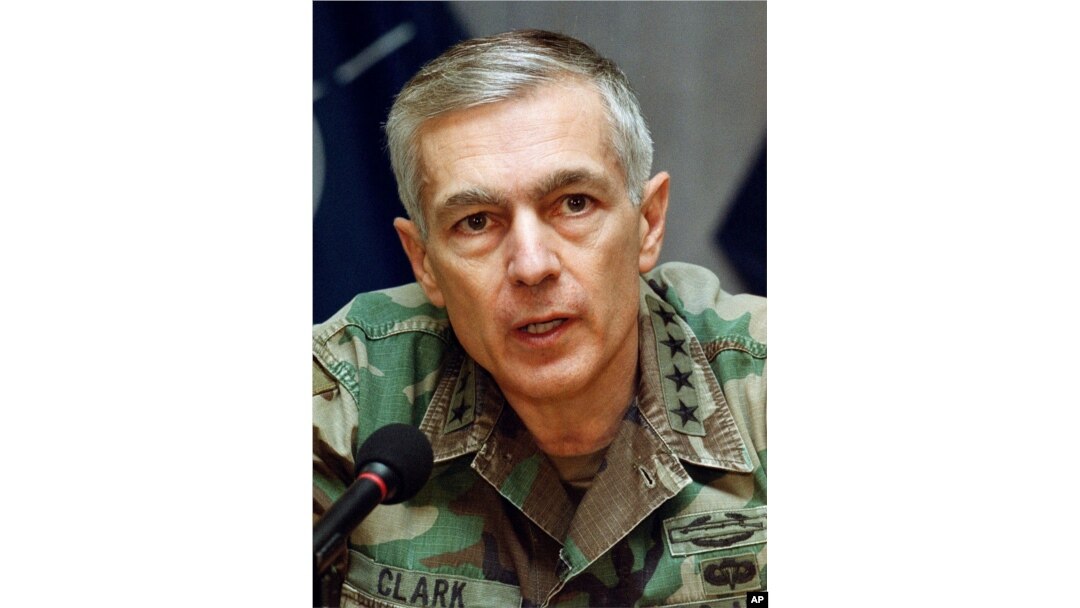 FILE - Former NATO Commander and retired General Wesley Clark in an undated photo.