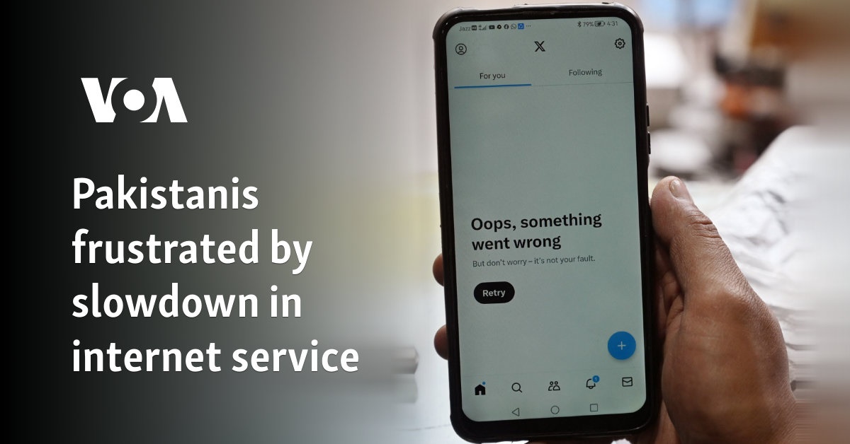 Pakistanis frustrated by slow internet service