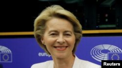 우르줄라 폰데어라이엔 독일 국방장관이 3일 프랑스 스트라스부르에서 열린 유럽 국민당 회의에 참석했다. 