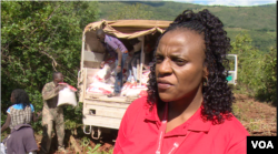 Sophie Hamandishe, spokeswoman for Save The Children in Zimbabwe says her organization is trying to determine how many of the missing are children after Cyclone Idai hit Chimanimani and Chipinge districts, March 26, 2019. (C Mavhunga/VOA)