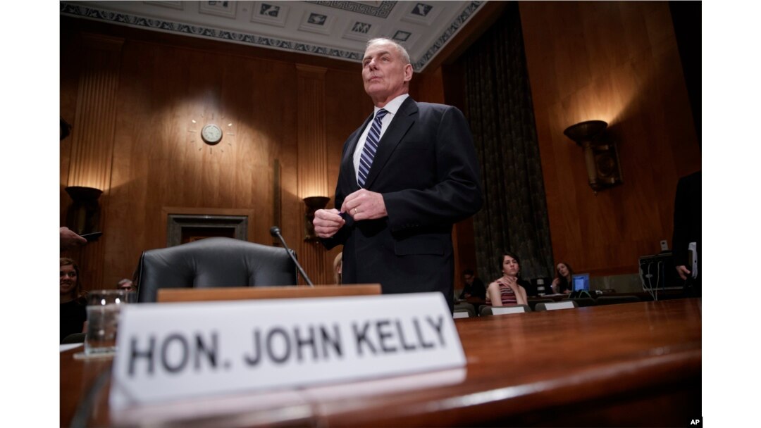 Homeland Security Secretary John Kelly appears before the Senate Homeland Security and Governmental Affairs Committee to advance President Donald Trump's border security agenda, on Capitol Hill in Washington, April 5, 2017.