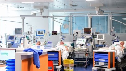 Bệnh nhân virus corona tại bệnh viện Brescia Poliambulanza ở Lombardy, Ý, ngày 17/3/2020