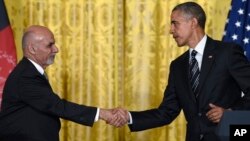 Barack Obama se reunió con el presidente afgano, Ashraf Ghani, en la Casa Blanca. 