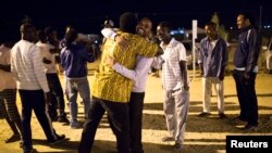 Eritrean and Sudanies migrants in Holot Israel