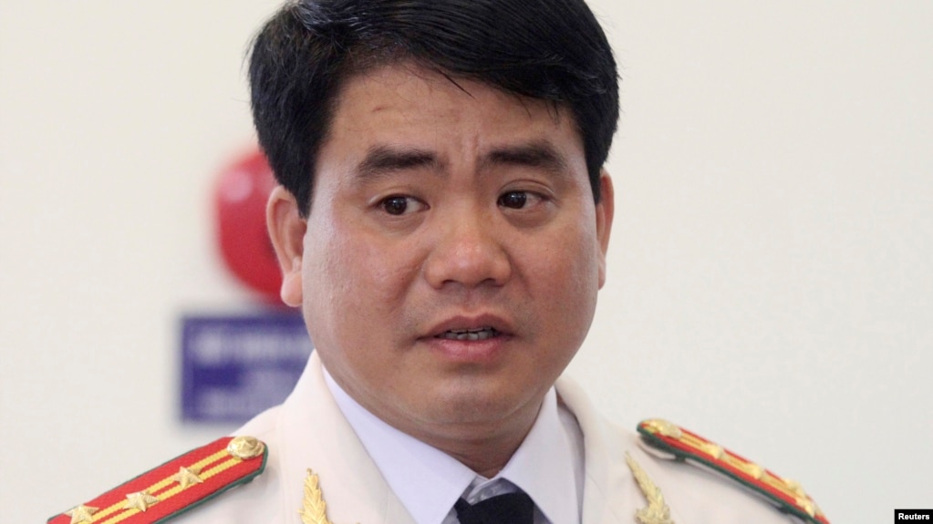 Ông Nguyễn Đức Chung thời còn làm Giám đốc Công an TP Hà Nội năm 2013. 