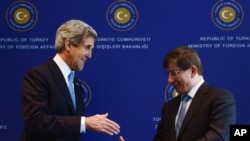 Menlu Amerika John Kerry mengatakan pemulihan hubungan Israel-Turki penting bagi upayanya untuk memulai kembali upaya perdamaian antara Palestina dan Israel (foto, 07/04/2013).