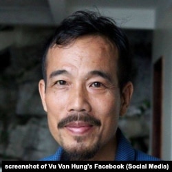 Nhà hoạt động Vũ Văn Hùng vừa bị kết án 1 năm tù giam vì tội "cố ý gây thương tích".