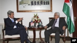 美國國務卿克里與4月7日與巴勒斯坦民族權力機構主席阿巴斯會面。