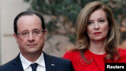 Fransa Cumhurbaşkanı François Hollande, eski sevgilisi Valerie Trierweiler ile