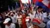 Cambodian Opposition Wraps Up Election Protest Rally
