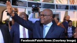 Le président Félix Tshisekedi à son arrivée à Widhoek, Namibie, le 26 février 2019. (Facebook/Fatshi News)