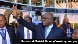 Le président Félix Tshisekedi à son arrivée à Widhoek, Namibie, le 26 février 2019. (Facebook/Fatshi News)