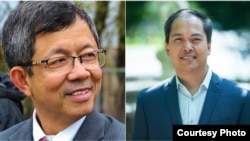 Vesna Noun, (left) and Sokhary Chau, are two of four Cambodian-American candidates from minority group in Lowell who run to get elected into Lowell's city council. (Courtesy Photo)