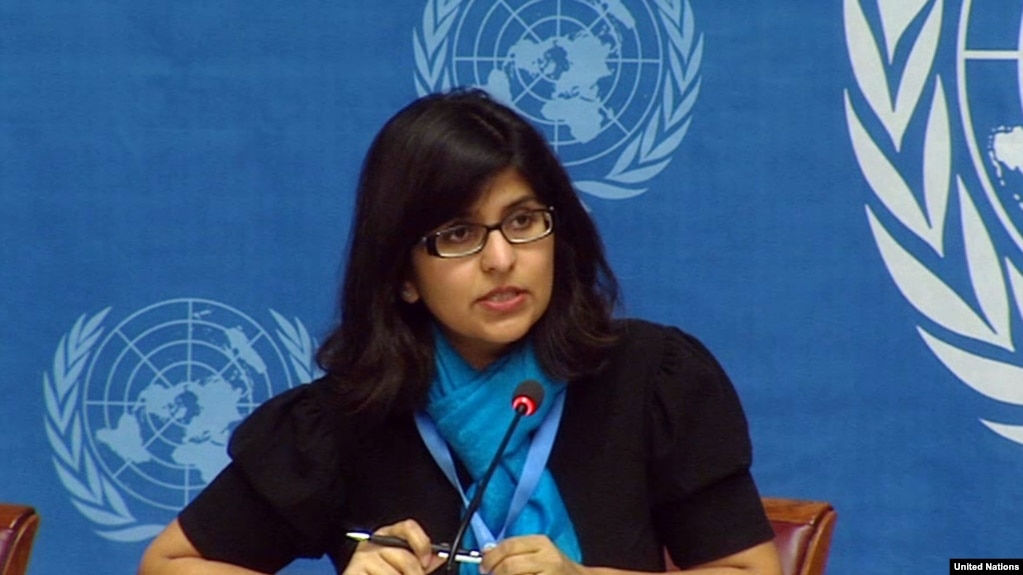 Phát ngôn viên của Văn phòng Cao Ủy Nhân quyền LHQ, bà Ravina Shamdasani. Photo: UN Multimedia