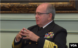 巴西海军司令费雷拉2016年9月26日访问华盛顿 （美国之音黎堡摄）