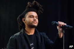Abel Tesfaye, known by his stage name the Weeknd, performs on NBC's "Today" show on May 7, 2015, in New York.