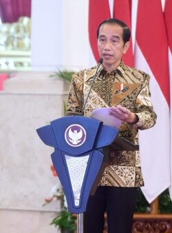 Presiden Jokowi dalam Munas Apeksi di Istana Jakarta, Kamis (11/2), meyakini mikro lockdown efektif menekan laju penyebaran virus Corona (Foto: Biro Setpres)