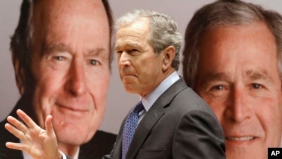 George Bush presenta libro sobre su padre