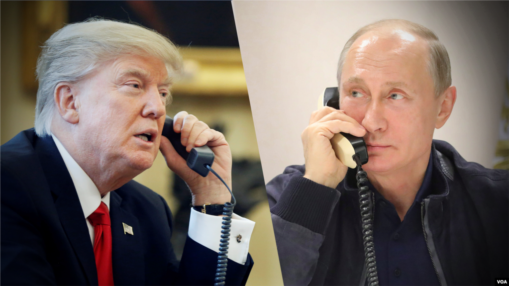 El presidente de EE.UU., Donald Trump conversó por teléfono por más de una hora con su homólogo ruso, Vladimir Putin. 