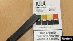 Paket rokok elektrik Juul, 16 Juli 2018.