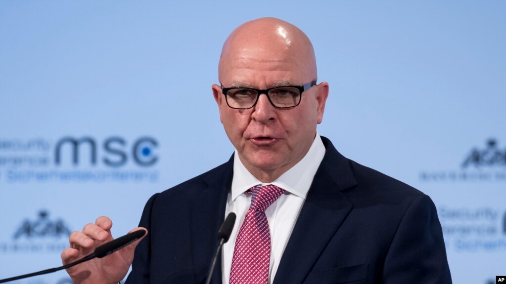 H. R. McMaster, cố vấn an ninh quốc gia Hoa Kỳ, phát biểu tại Hội nghị An ninh Munich, ở Munich, Đức, ngày 17 tháng 2, 2018.